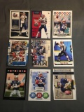 9 Card Lot of TOM BRADY New England Patriots Tampa Bay Buccaneers Football Trading Cards