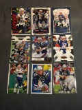 9 Card Lot of TOM BRADY New England Patriots Tampa Bay Buccaneers Football Trading Cards