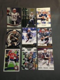 9 Card Lot of TOM BRADY New England Patriots Tampa Bay Buccaneers Football Trading Cards