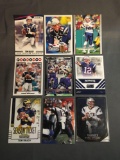 9 Card Lot of TOM BRADY New England Patriots Tampa Bay Buccaneers Football Trading Cards