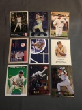 9 Card Lot of DEREK JETER New York Yankees Baseball Trading Cards from Awesome Collection