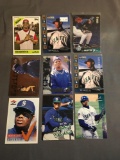 9 Card Lot of KEN GRIFFEY JR Seattle Mariners Baseball Trading Cards from Awesome Collection