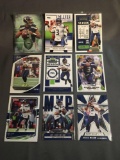 9 Card Lot of RUSSELL WILSON Seattle Seahawks Football Trading Cards from Awesome Collection