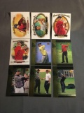 9 Card Lot of TIGER WILSON Golf Trading Cards from Awesome Collection