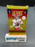 Factory Sealed 2021 SCORE Football 12 Card Pack