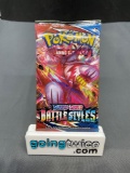 Factory Sealed Pokemon BATTLE STYLES 10 Card Booster Pack - SLEEPING TYRANITAR?