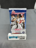 Factory Sealed 2021 BOWMAN Baseball 12 Card Pack