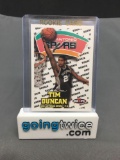 1997-98 NBA Hoops Basketball #166 TIM DUNCAN San Antonio Spurs Rookie Trading Card