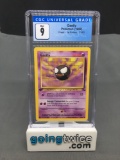 CGC Graded 1999 Pokemon Fossil 1st Edition #33 GASTLY Trading Card - MINT 9