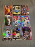 9 Card Lot of Mixed Sport REFRACTORS and PRIZMS Cards with Stars and Rookies