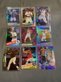 9 Card Lot of Mixed Sport REFRACTORS and PRIZMS Cards with Stars and Rookies