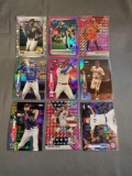 9 Card Lot of Mixed Sport REFRACTORS and PRIZMS Cards with Stars and Rookies