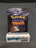 1999 Factory Sealed Pokemon Series 1 Nintendo Artobox 10 Count Sticker Booster Pack - RARE!