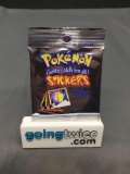 1999 Factory Sealed Pokemon Series 1 Nintendo Artobox 10 Count Sticker Booster Pack - RARE!