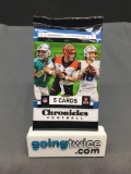 Factory Sealed 2020 CHRONICLES Football 5 Card Pack - Justin Herbert BLACK PRIZM Rookie?