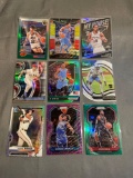 9 Card Lot of Mixed Sport REFRACTORS and PRIZMS Cards with Stars and Rookies