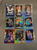 9 Card Lot of Mixed Sport REFRACTORS and PRIZMS Cards with Stars and Rookies