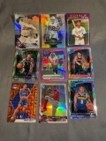 9 Card Lot of Mixed Sport REFRACTORS and PRIZMS Cards with Stars and Rookies