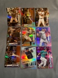 9 Card Lot of PRIZMS and REFRACTORS with Rookies & Stars from Epic Collection