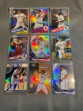 9 Card Lot of PRIZMS and REFRACTORS with Rookies & Stars from Epic Collection