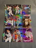 9 Card Lot of PRIZMS and REFRACTORS with Rookies & Stars from Epic Collection