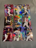 9 Card Lot of PRIZMS and REFRACTORS with Rookies & Stars from Epic Collection