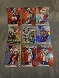 9 Card Lot of PRIZMS and REFRACTORS with Rookies & Stars from Epic Collection