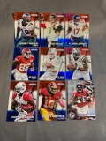 9 Card Lot of PRIZMS and REFRACTORS with Rookies & Stars from Epic Collection