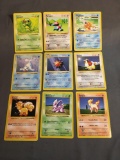 9 Card Lot of Vintage Base Set SHADOWLESS Pokemon from Childhood Collection