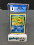 CGC Graded 1999 Pokemon Fossil 1st Edition #53 PSYDUCK Trading Card - MINT 9