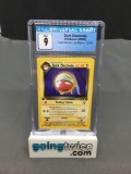 CGC Graded 2000 Pokemon Team Rocket 1st Edition #34 DARK ELECTRODE Trading Card - MINT 9