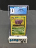 CGC Graded 1999 Pokemon Fossil 1st Edition #45 WEEZING Trading Card - MINT 9