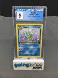 CGC Graded 1999 Pokemon Fossil 1st Edition #42 SEADRA Trading Card - MINT 9