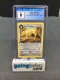 CGC Graded 2000 Pokemon Team Rocket 1st Edition #42 DARK PERSIAN Trading Card - MINT 9