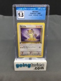 CGC Graded 1999 Pokemon Jungle 1st Edition #56 MEOWTH Trading Card - GEM MINT 9.5