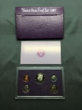 1987 United States Mint 5 Coin Proof Set in Case