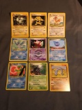 9 Card Lot of Vintage BLACK STAR RARE Pokemon Cards from Childhood Collection