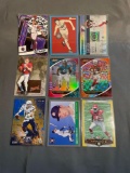 9 Card Lot of SERIAL NUMBERED Sports Cards with Stars & Rookies from Epic Collection