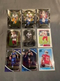 9 Card Lot of FOOTBALL ROOKIE Sports Cards from Mostly Newer Sets - Future Stars and More!