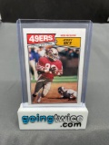1987 Topps Football #115 JERRY RICE San Francisco 49ers Rookie Trading Card