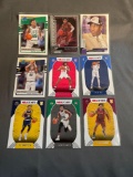 9 Card Lot of BASKETBALL ROOKIE Sports Cards from Mostly Newer Sets - Future Stars and More!