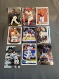 9 Card Lot of BASEBALL ROOKIE Sports Cards from Mostly Newer Sets - Future Stars and More!