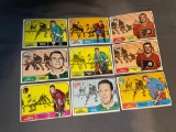 9 Card Lot of 1960's Vintage Hockey Trading Cards from Awesome Collection