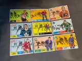 9 Card Lot of 1960's Vintage Hockey Trading Cards from Awesome Collection