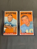 2 Card Lot of 1965 Topps Football Tallboy Vintage Trading Cards from Awesome Collection