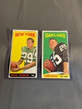 2 Card Lot of 1965 Topps Football Tallboy Vintage Trading Cards from Awesome Collection