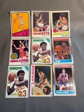 9 Card Lot of Vintage Basketball Tradings Cards - 60s, 70s - from Awesome Collection