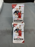 2 Pack Lot of Factory Sealed 2019 Topps Major League Soccer 6 Card Packs