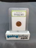 INB Graded 1970-S Lincoln Copper Penny Brilliant Uncirculated Coin