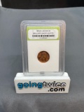 INB Graded 1970-D Lincoln Copper Penny Brilliant Uncirculated Coin